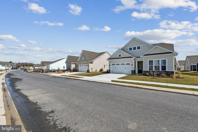 a front view of a house with a big yard and large tree
