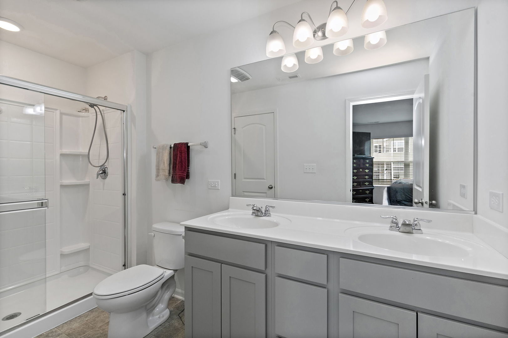 2360 Upland Road, Unit 2267 Hampshire, IL 60140 - Photo 8 of 26 a bathroom with a sink a toilet and a mirror