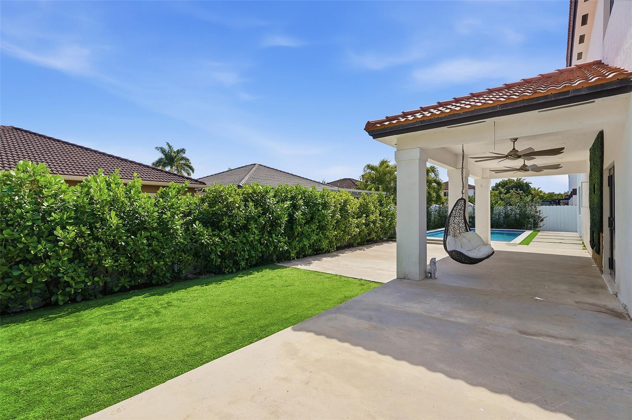 4429 Southwest 165th Court Miami, FL 33185 - Photo 53 of 58 a view of a house with backyard and garden