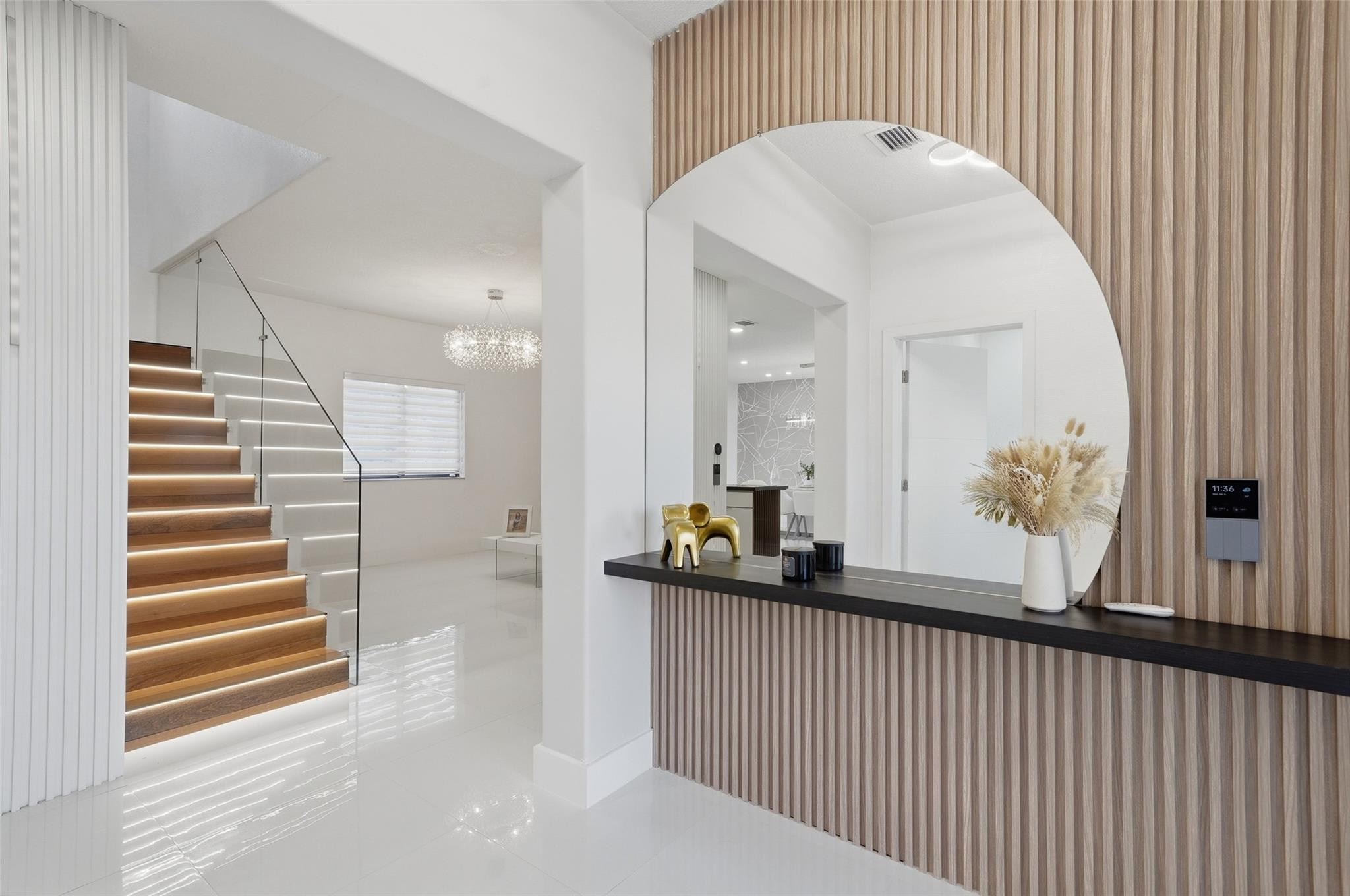 4429 Southwest 165th Court Miami, FL 33185 - Photo 6 of 58 a view of a hallway with wooden floor