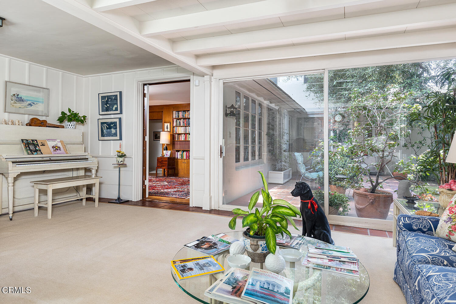 658 Chaucer Road San Marino, CA 91108 - Photo 12 of 39 a living room with furniture and a potted plant