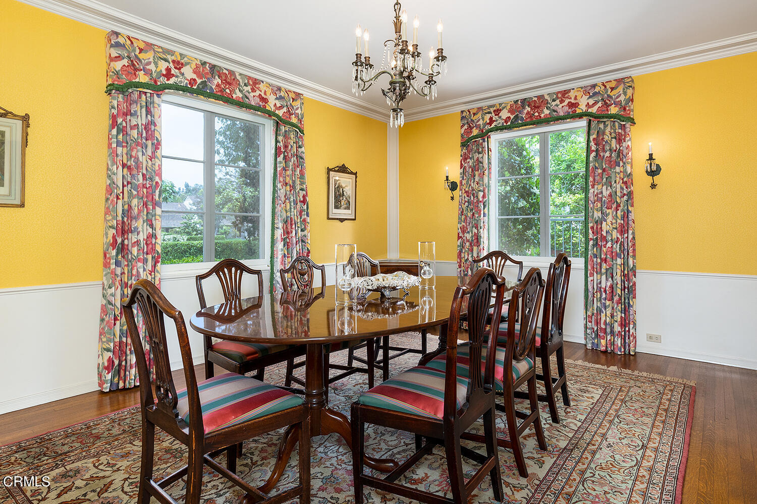 658 Chaucer Road San Marino, CA 91108 - Photo 15 of 39 a view of a dining room with furniture window and outside view