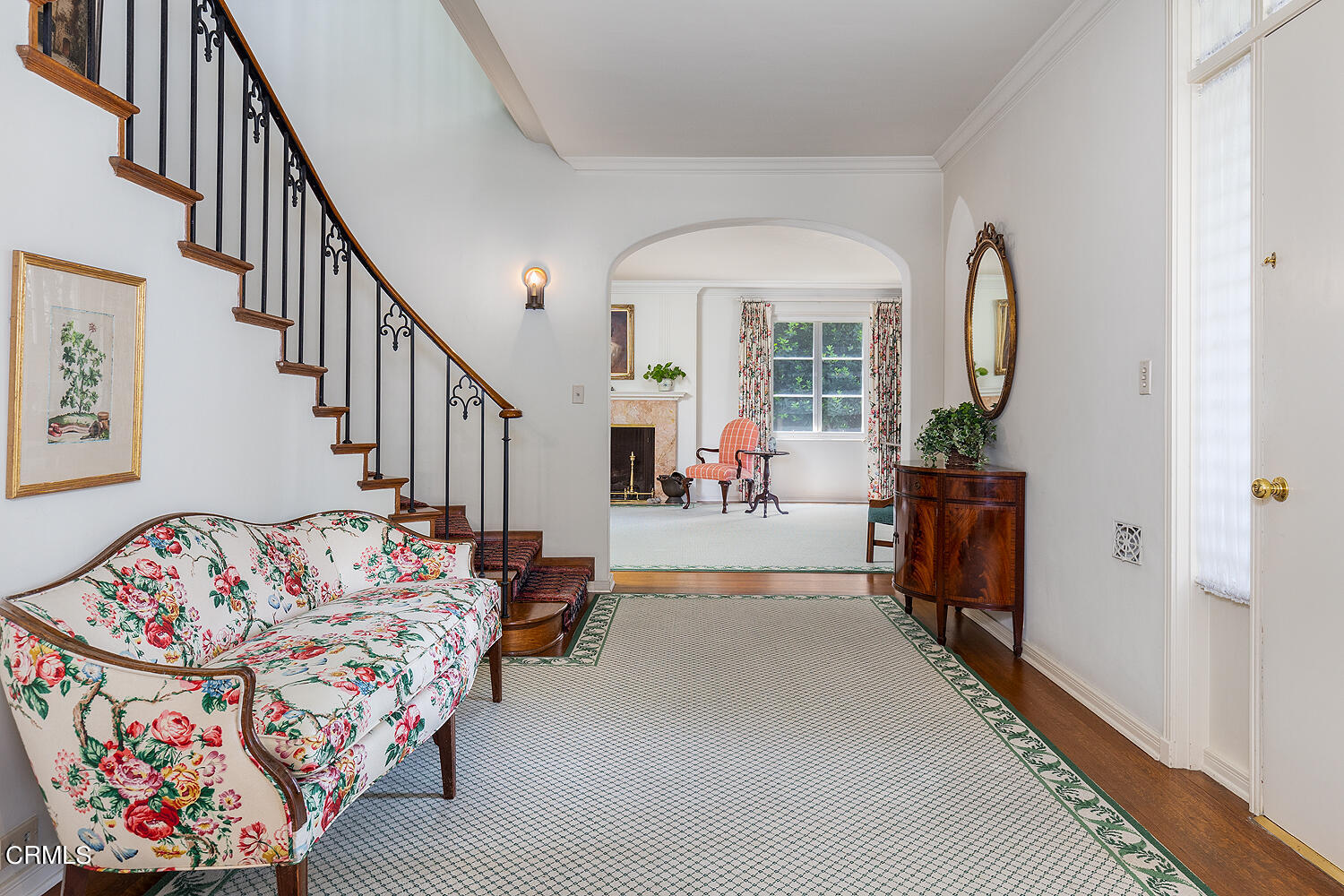 658 Chaucer Road San Marino, CA 91108 - Photo 5 of 39 a living room with furniture fireplace and a rug