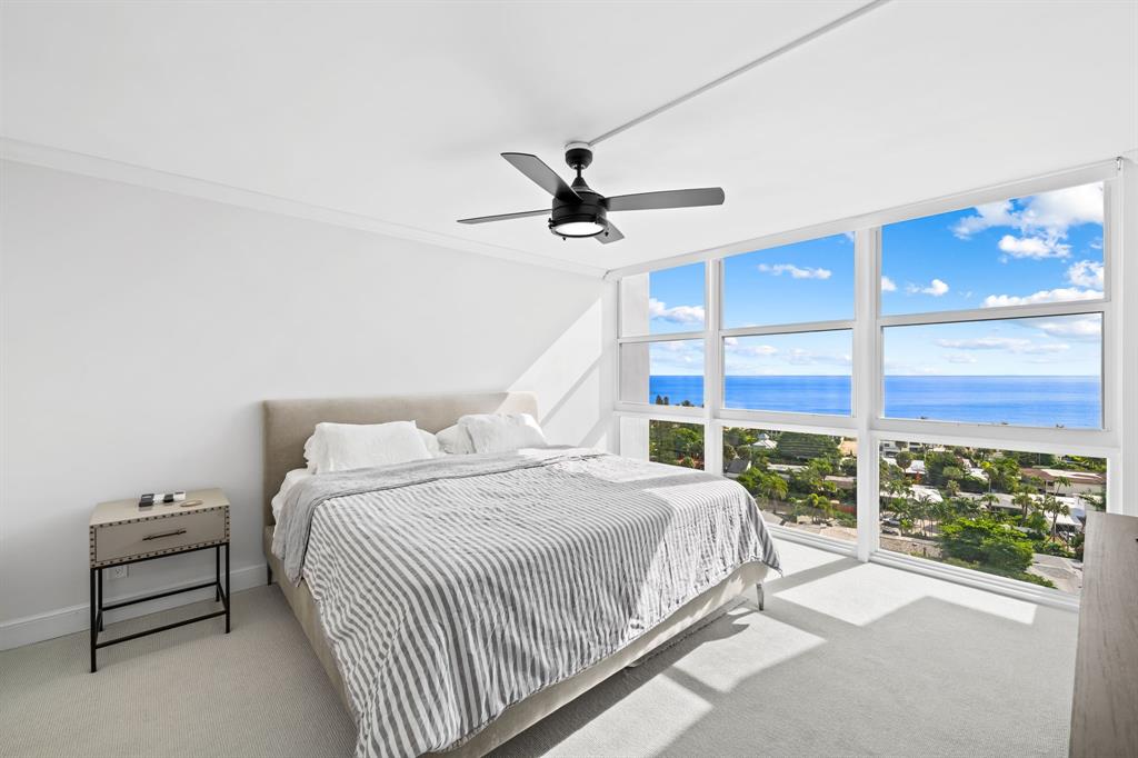 2841 North Ocean Boulevard, Unit 1508 Fort Lauderdale, FL 33308 - Photo 9 of 31 a bedroom with a bed and a window