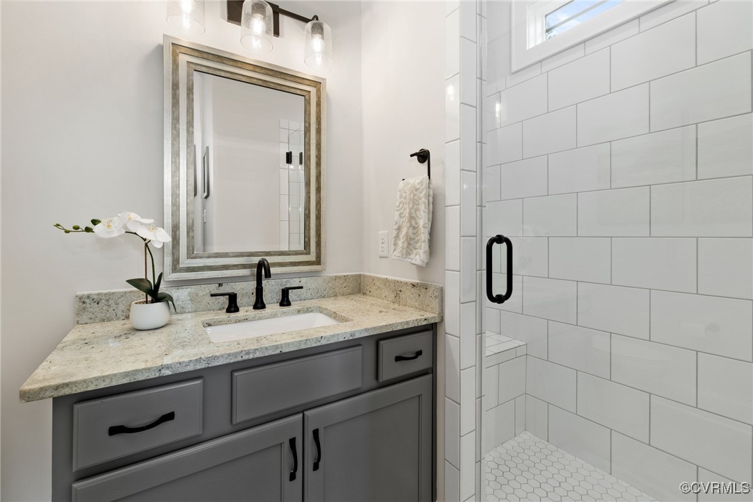 16143 Old Castle Road Midlothian, VA 23112 - Photo 20 of 50 Private Ensuite for First Floor Bedroom Feat Tiled