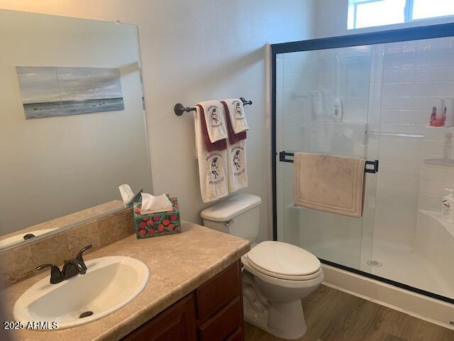 2528 East McKellips Road, Unit 146 Mesa, AZ 85213 - Photo 10 of 41 a bathroom with a sink toilet and shower