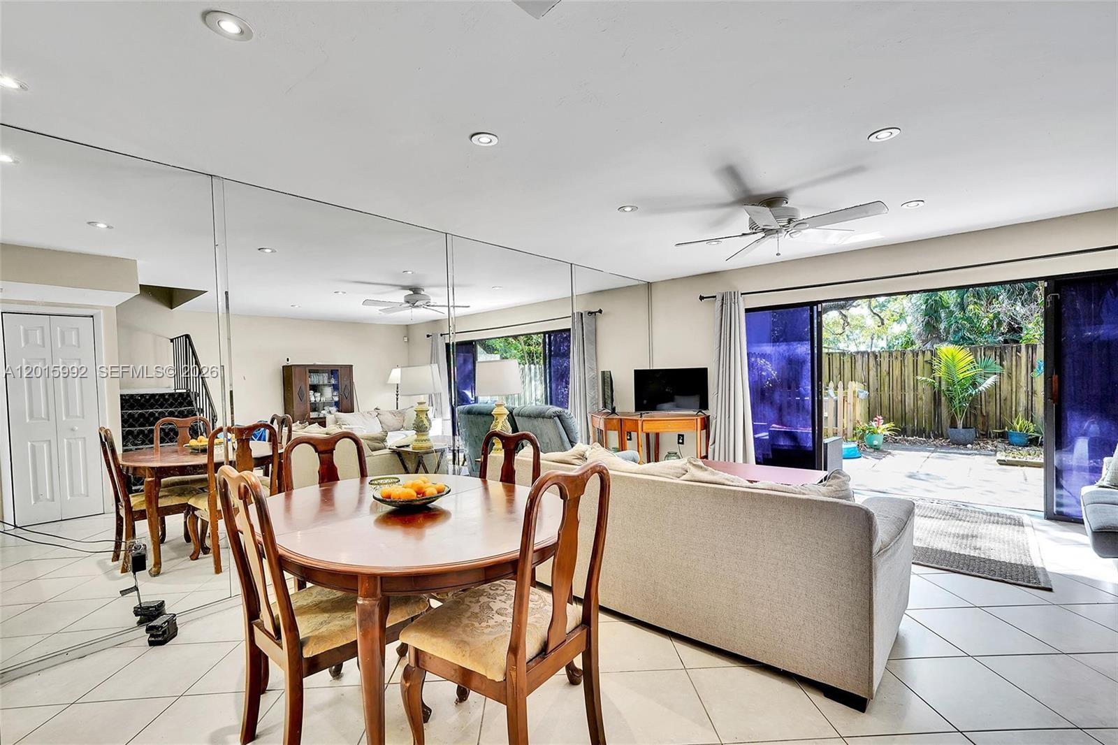 3300 Atlanta Street, Unit 15F Hollywood, FL 33021 - Photo 10 of 30 a view of a dining room with furniture window and outside view
