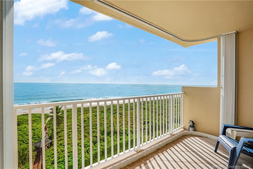 3200 North Hwy A1A, Unit 805 Fort Pierce, FL 34949 - Photo 26 of 43 a view of balcony with wooden floor