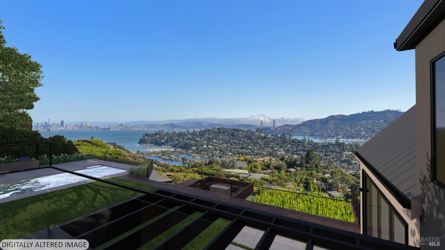 81 Mt Tiburon Road Belvedere Tiburon, CA 94920 - Photo 1 of 26 Digitally Altered Image with Architectural Rendering
