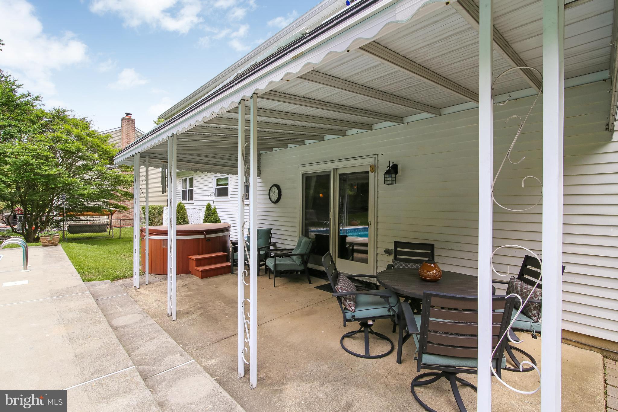 414 St David Drive Mount Laurel, NJ 08054 - Photo 32 of 34 Rear Yard Patio & Sliding Doors Great Rm. entry