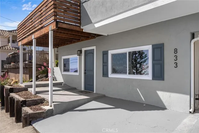 a front view of a house