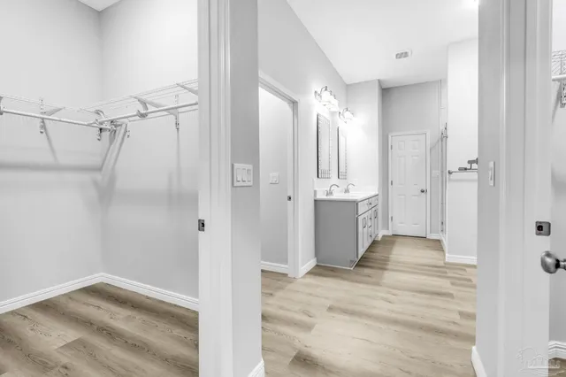 a view of an empty room