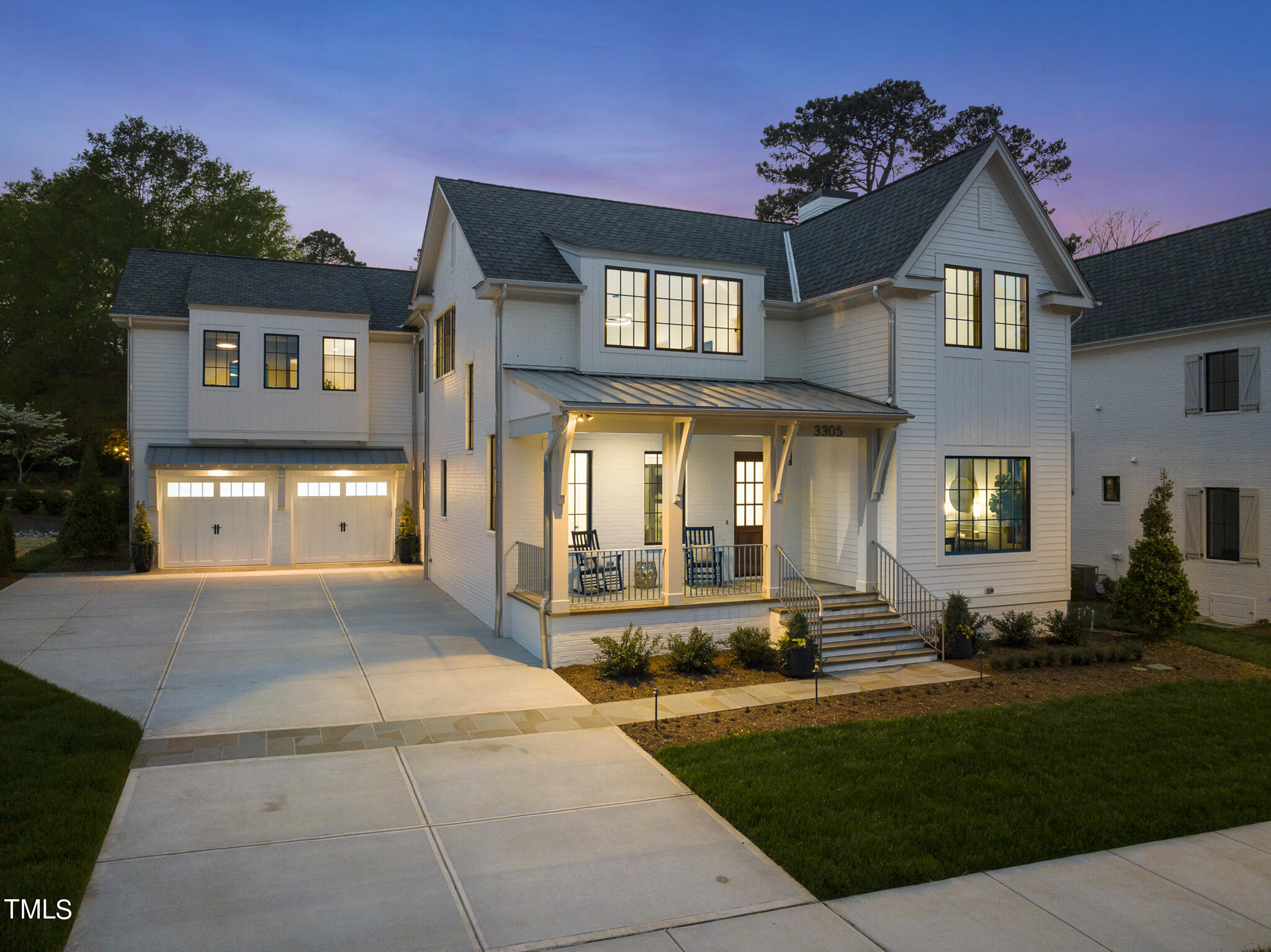 3305 Founding Place Raleigh, NC 27612 - Photo 92 of 100 a front view of a house with a yard