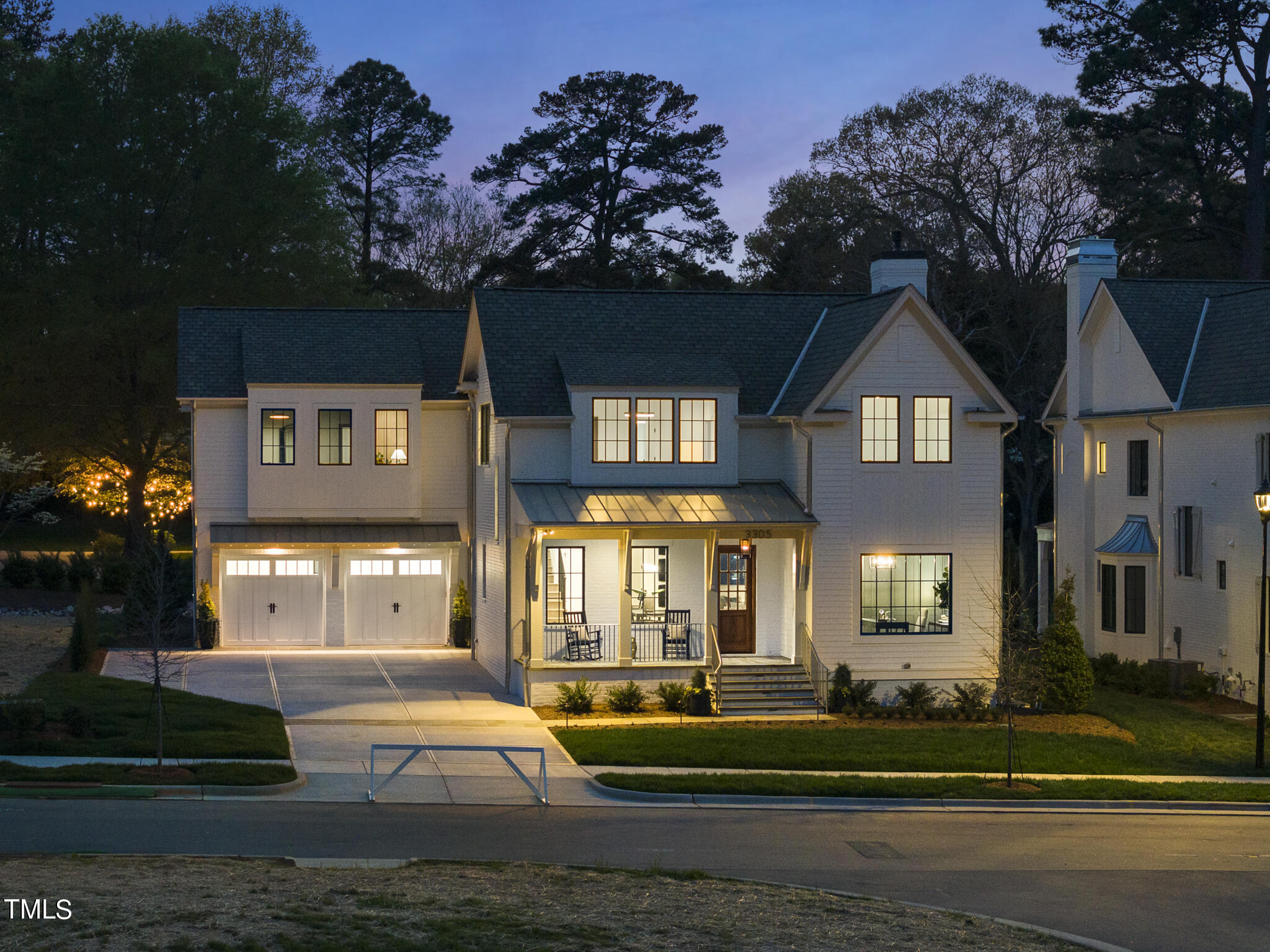 3305 Founding Place Raleigh, NC 27612 - Photo 98 of 100 a front view of a house with a yard