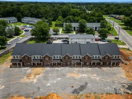 an outdoor view with patio