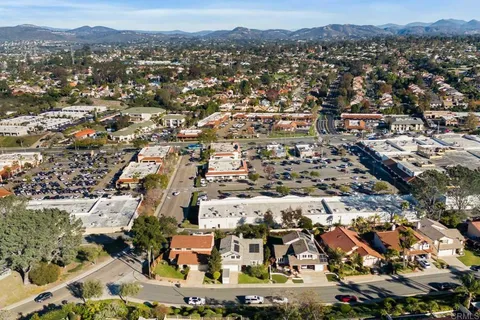 an aerial view of a city