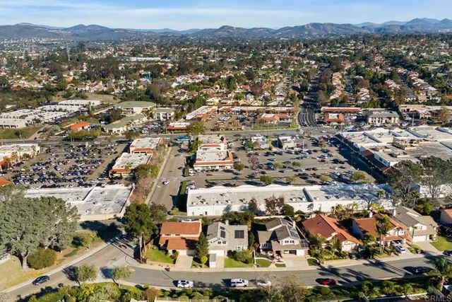 an aerial view of a city