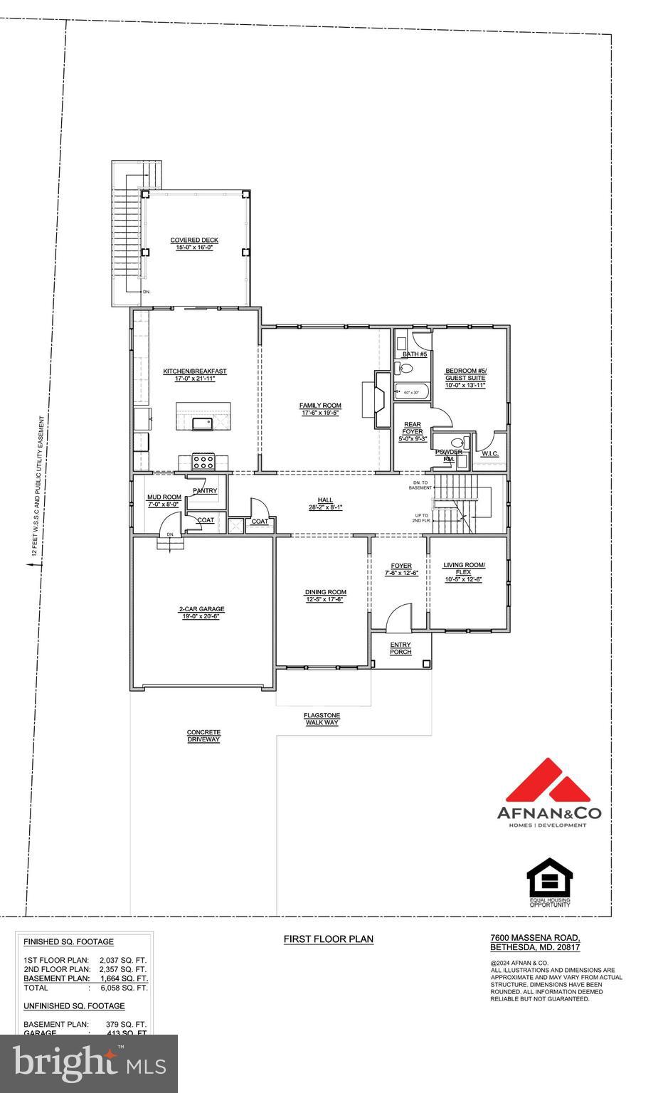 7600 Massena Road Bethesda, MD 20817 - Photo 101 of 102 First Level Floor Plan