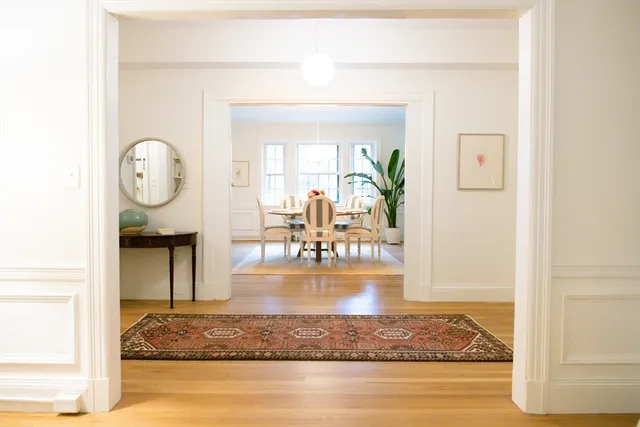 a view of a livingroom and dining room