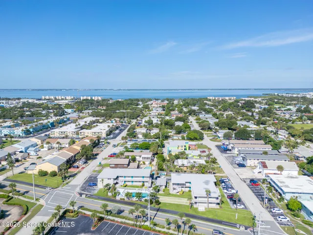 an aerial view of a city