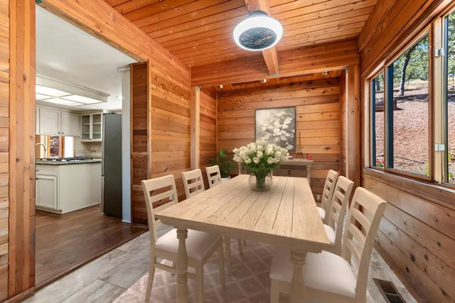 a view of a forest with trees