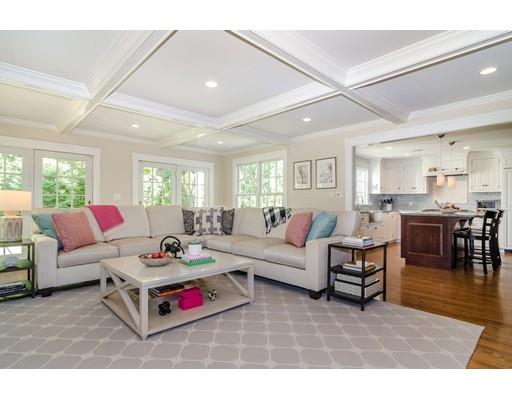 1 Dean Road Wellesley, MA 02481 - Photo 3 of 17 a living room with furniture and view of kitchen