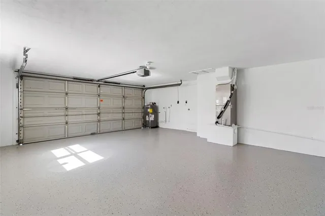 a view of a garage room