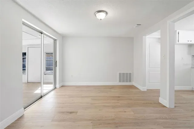 wooden floor in an empty room