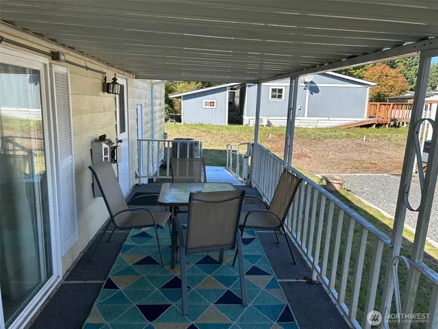a view of a refrigerator in the house