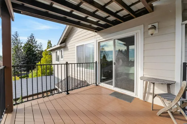 a view of a balcony