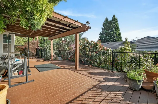a house view with a outdoor space