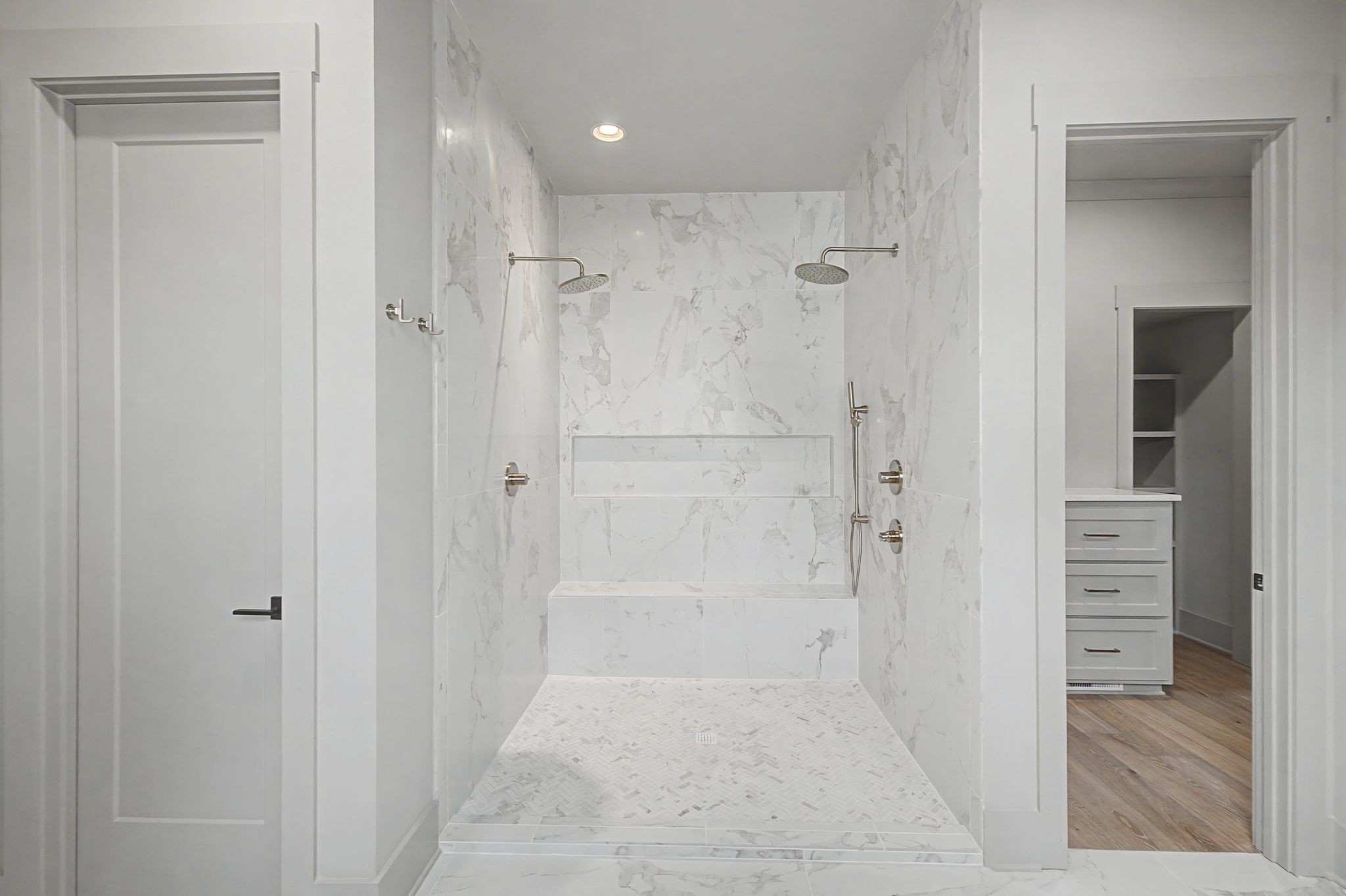 314 James Avenue Franklin, TN 37064 - Photo 23 of 43 a bathroom with a shower and a glass door