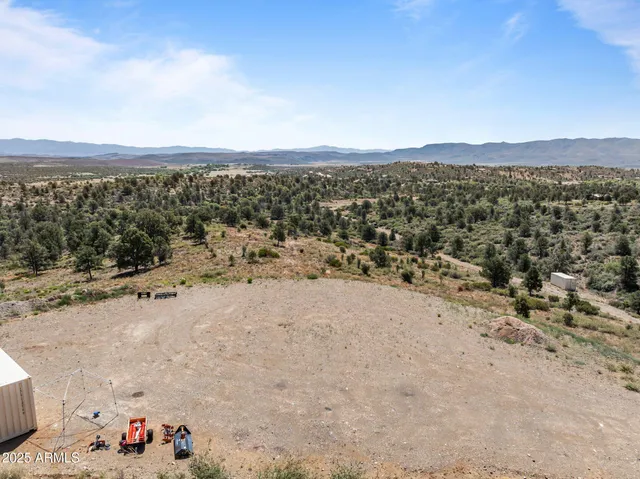 an aerial view of beach and city