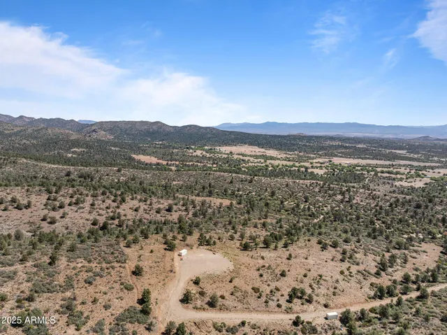 a view of city and mountain