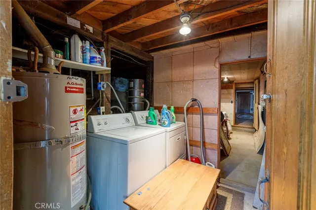 a view of wooden door