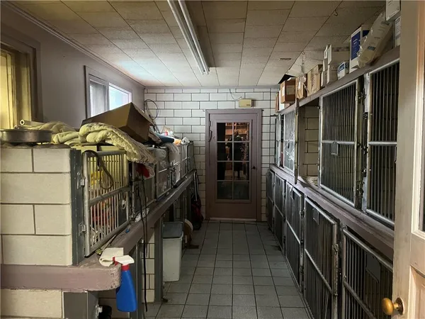 a view of storage and utility room