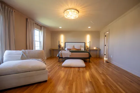 a backyard of a house