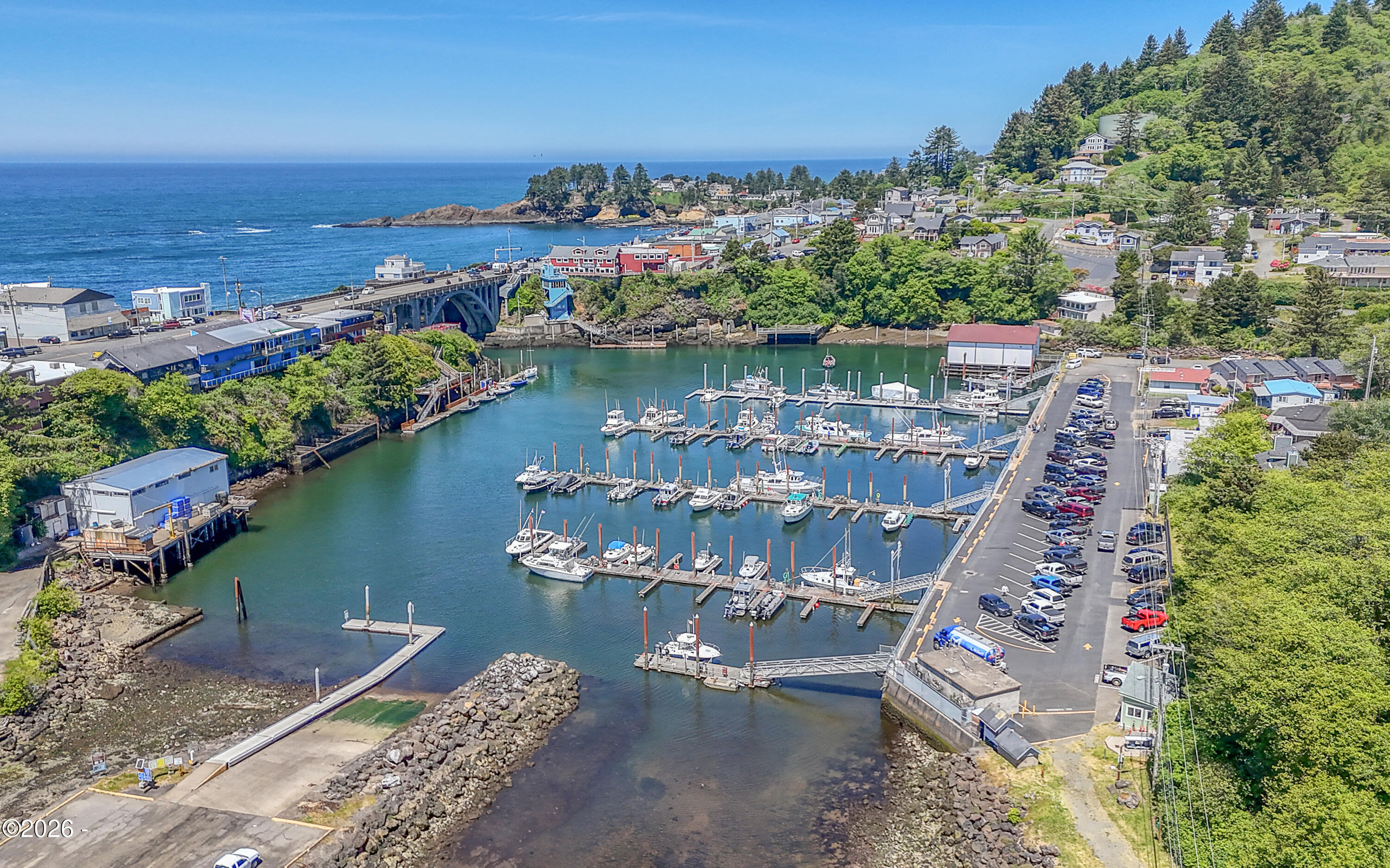 500 Southeast Shell Avenue Depoe Bay, OR 97341 - Photo 12 of 33 Touted as the "World's Smallest Marina", looking NW