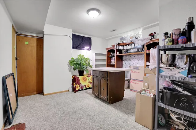 a view of a storage & utility room