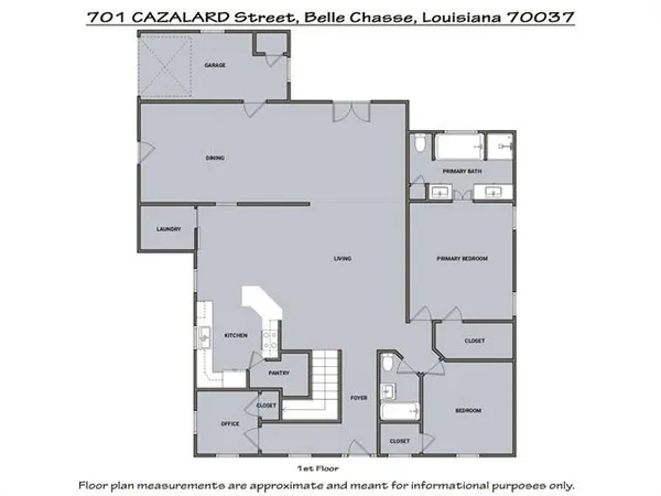 $424,900 | 701 Cazalard Street, Belle Chasse, LA 70037