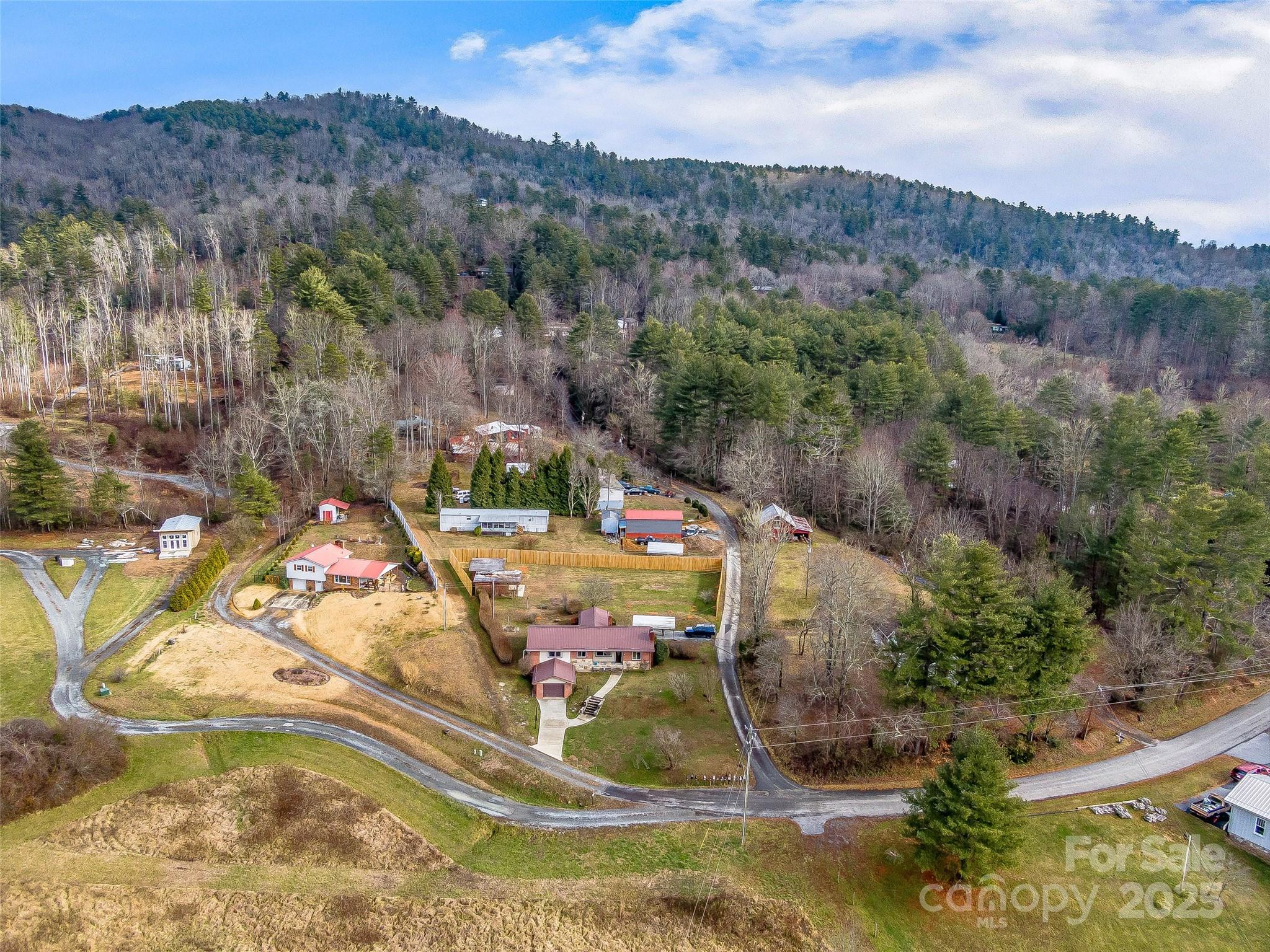 372 Hamilton Road Penrose, NC 28766 - Photo 33 of 38 a view of a swimming pool with a yard and mountain view