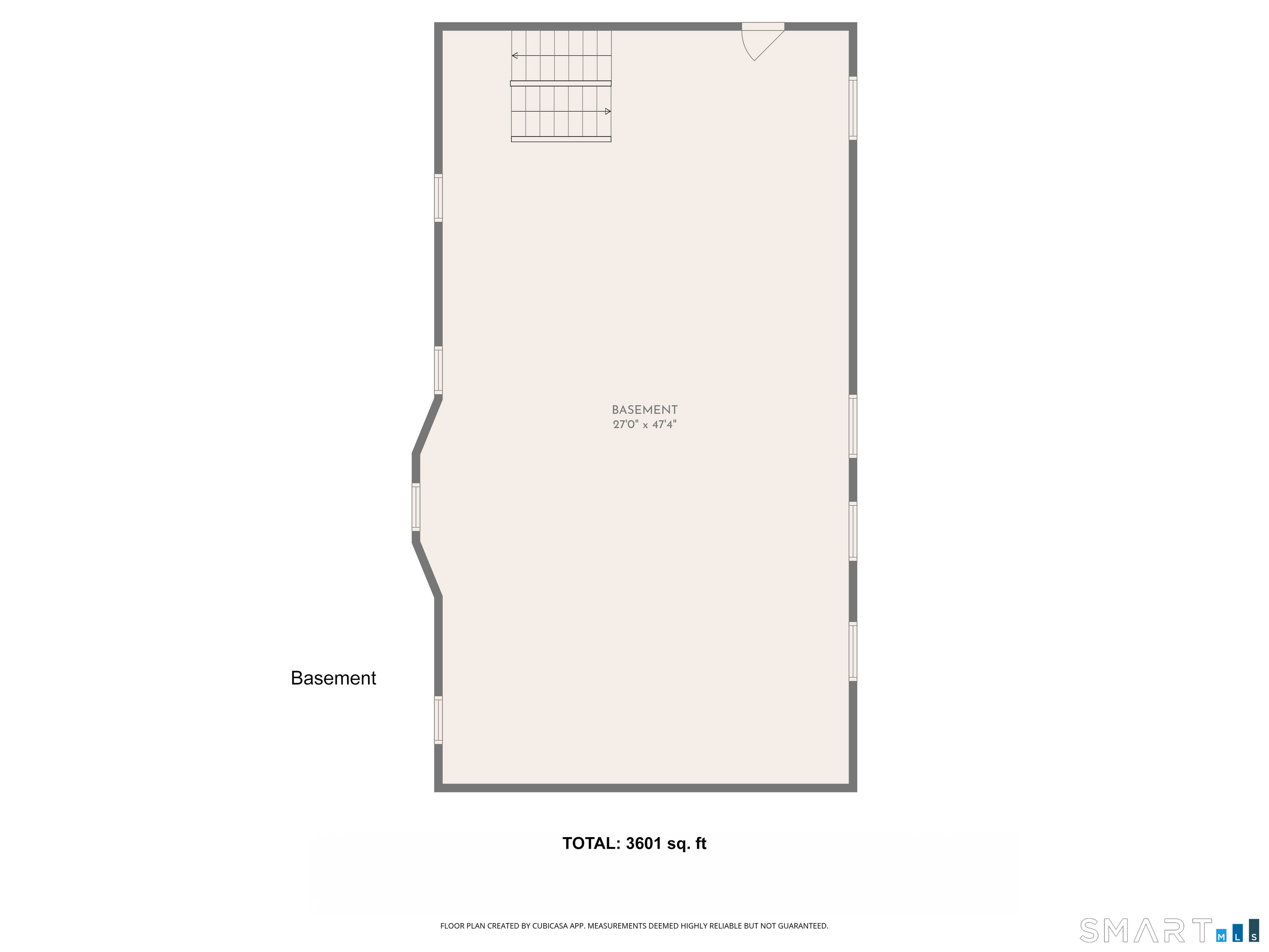 3193 Main Street Bridgeport, CT 06606 - Photo 39 of 39 Basement Floor Plan (additional 1200 sf)