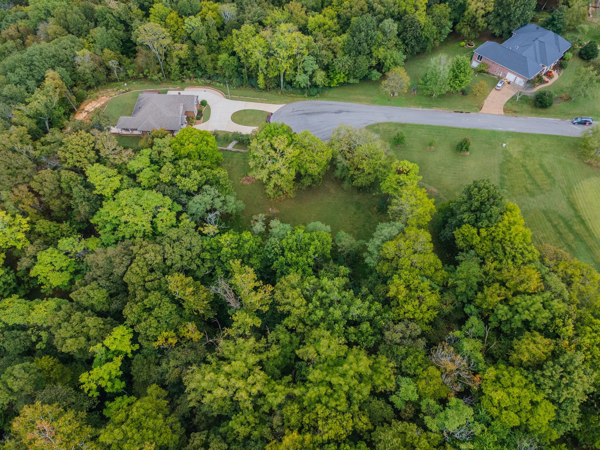 1202 Valarie Lane Columbia, TN 38401 - Photo 16 of 18 an aerial view of a house with a yard and lake view