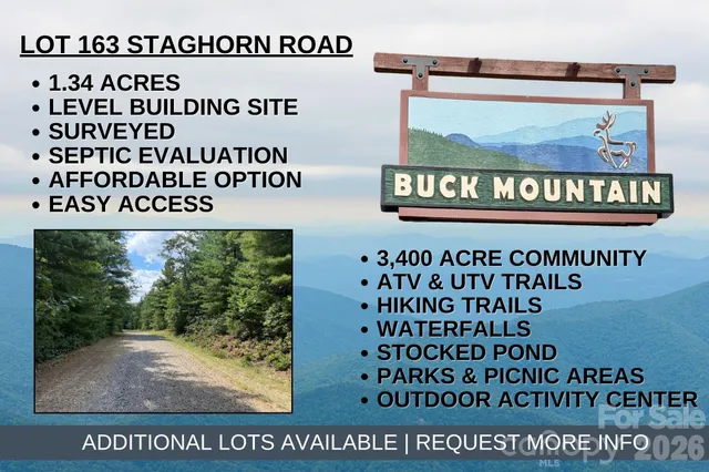 $29,900 | Tbd Staghorn Road, Unit 163, Purlear, NC 28665