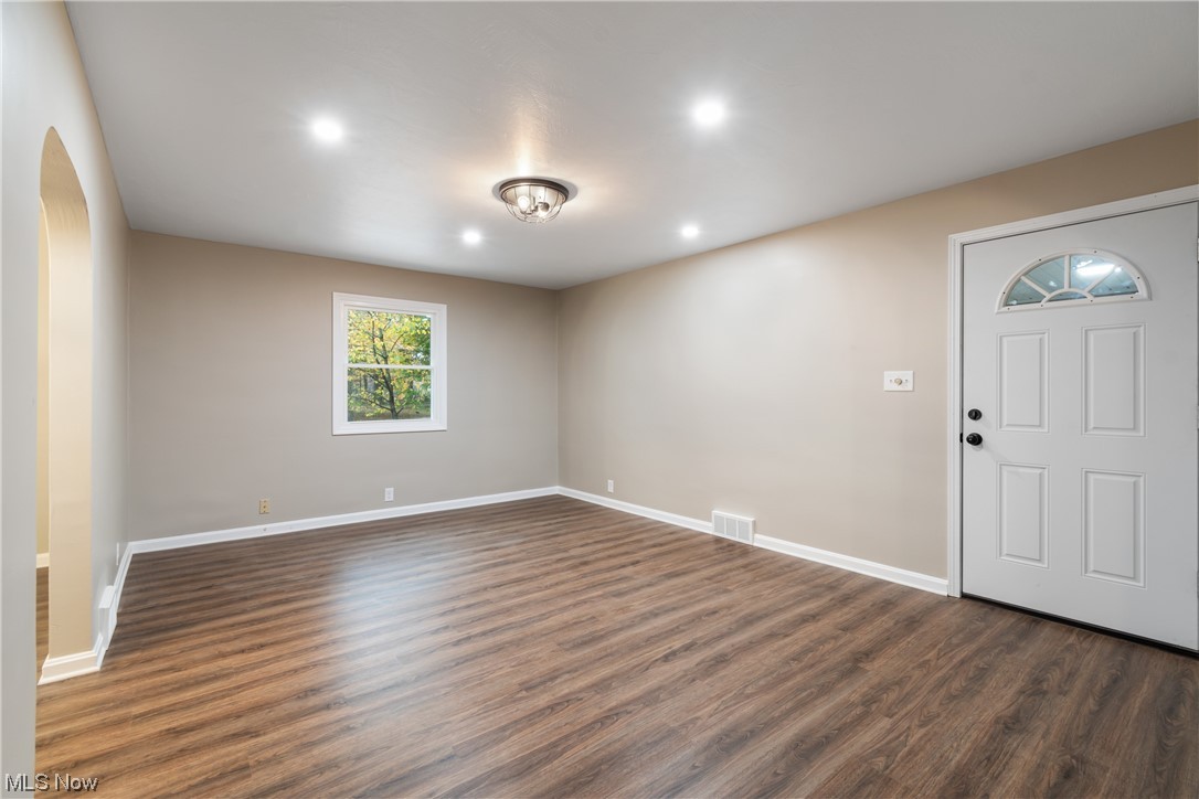 916 Renninger Road Akron, OH 44319 - Photo 13 of 31 Foyer featuring dark hardwood / wood-style floors