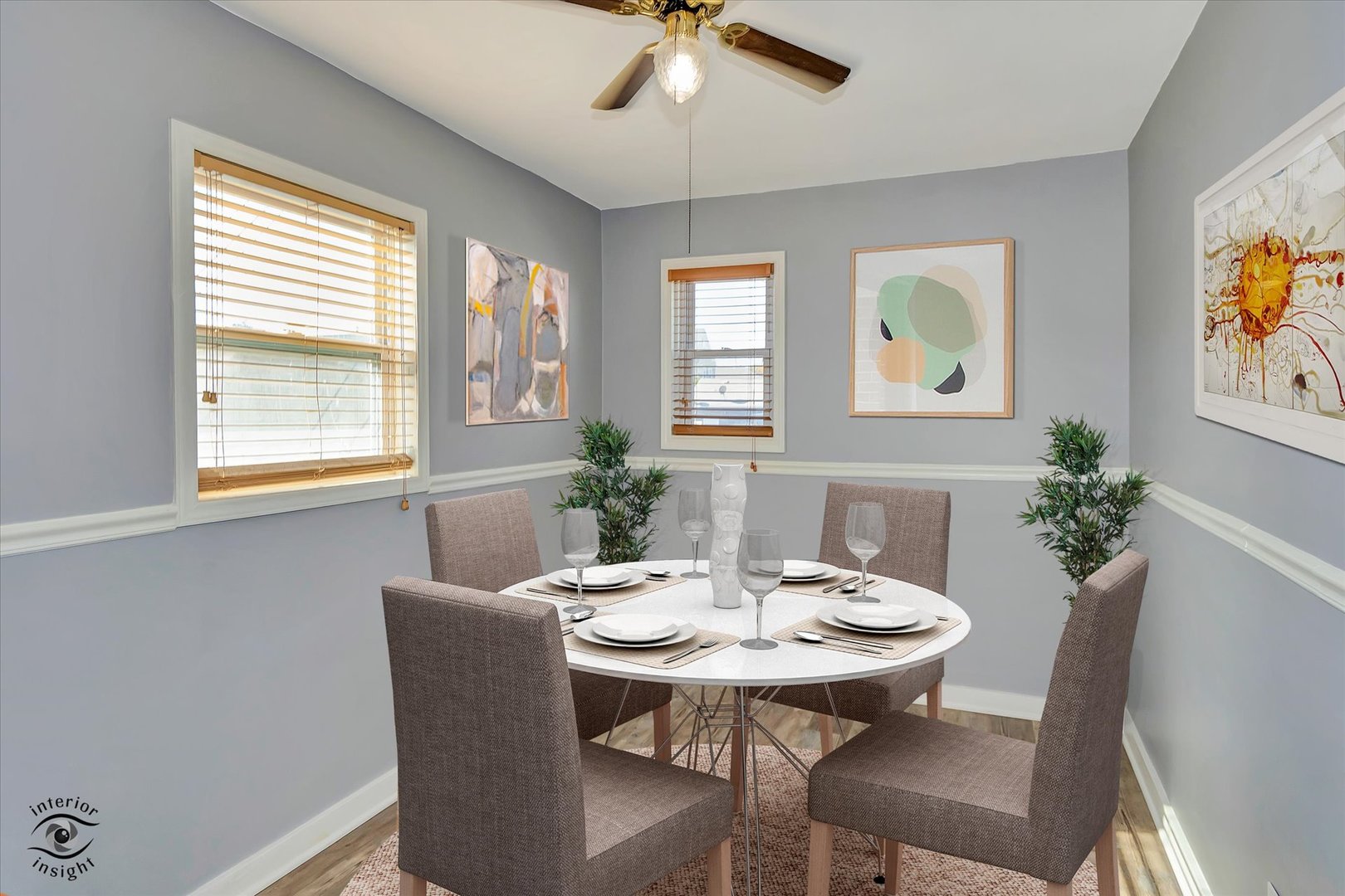 7515 West 61st Street Summit, IL 60501 - Photo 10 of 32 a view of a dining room with furniture window and wooden floor