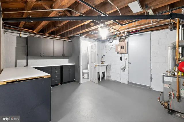 a view of a storage room