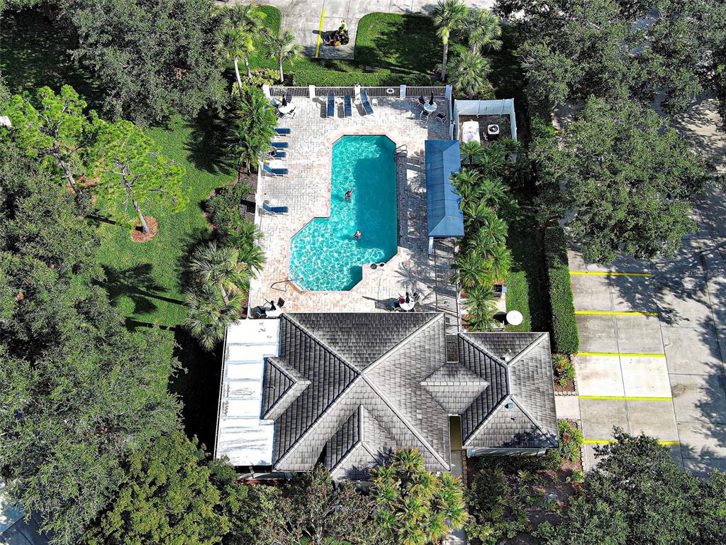 902 Addington Court, Unit 103 Venice, FL 34293 - Photo 46 of 48 an aerial view of a house with yard swimming pool and outdoor seating
