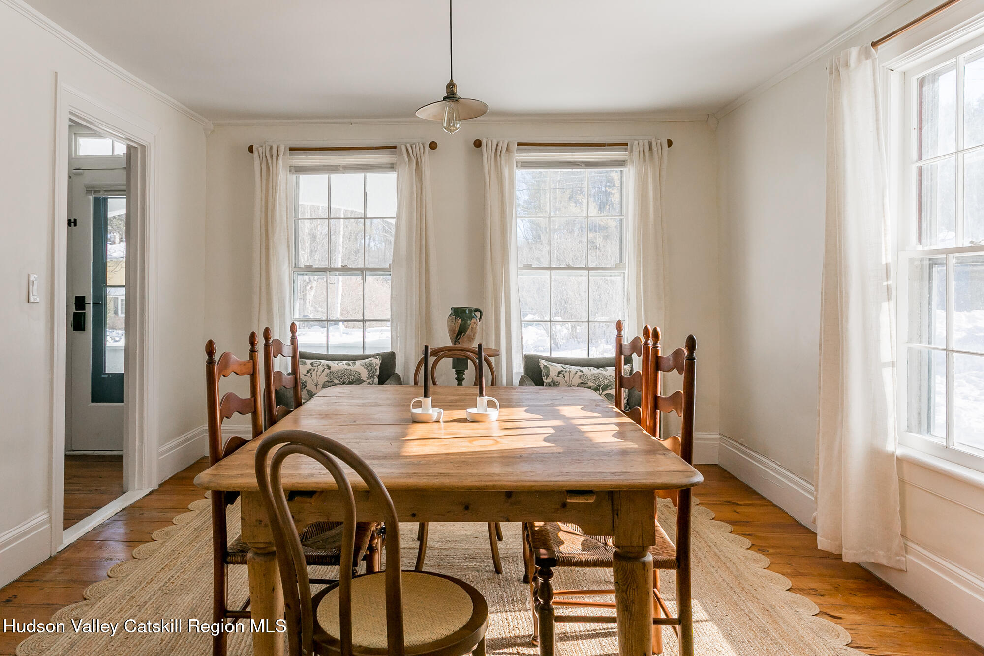 8 George Sickle Road Saugerties, NY 12477 - Photo 9 of 26 a view of a a dining room with furniture window and wooden floor