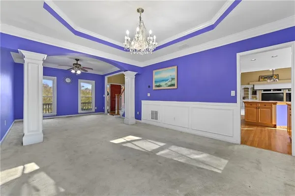 a view of an empty room with window